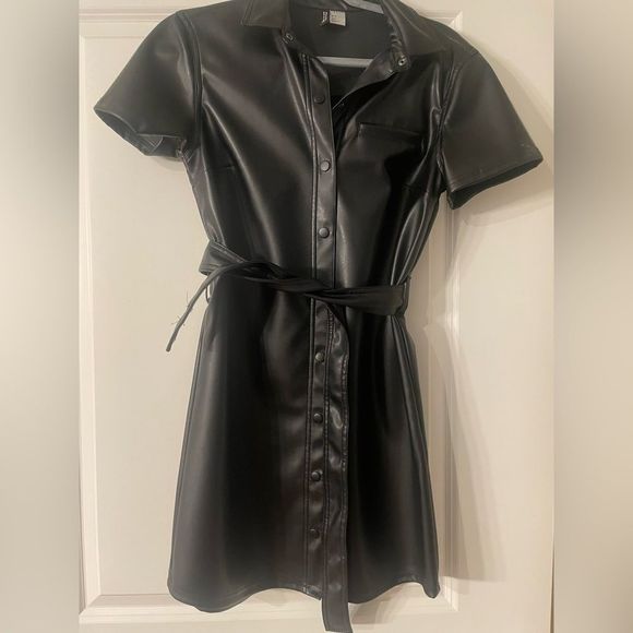 H&M Dresses & Skirts - Leather Dress- Small
